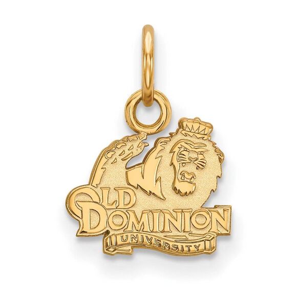 14k Yellow Gold Old Dominion U. XS (Tiny) Charm or Pendant